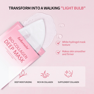 Professional Vegan Cruelty-Free Bio-Collagen Facial Sheet <strong>Mask</strong> Hydrating Anti-Aging Deep <strong>Mask</strong> For <strong>Face</strong> Wrinkles Firming - Product Image 5