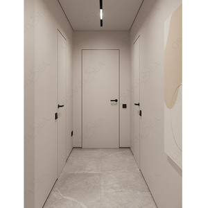 Puerta Secreta Oculta de Diseño Moderno, Comercial, Sin Marco, <span class=keywords><strong>Interior</strong></span>, Empotrada, Invisible, de Madera - Product Image 2