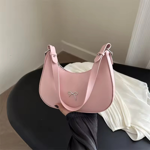 Sac à bandoulière décontracté pour femme en cuir PU léger, style vintage, fermeture éclair, couleur unie - Product Image 2