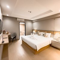 Ensemble de chambre à coucher en bois moderne et luxueux de haute qualité Bon pour les hôtels 3-5 étoiles Appartements et villas Fabriqué Entreprise de meubles d'hôtel