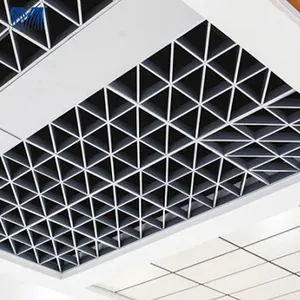 Sistema acustico nero griglia Clip Ceil soffitto griglia componenti decorativo Tee sospeso alluminio griglia pannello metallico piastrelle T Bar