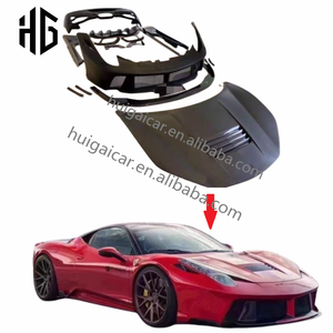 Parti del cofano del motore del paraurti anteriore per <span class=keywords><strong>Auto</strong></span> Aftermarket per minigonne laterali <span class=keywords><strong>Ferrari</strong></span> 458 Italia Kit carrozzeria <span class=keywords><strong>accessori</strong></span> per <span class=keywords><strong>Auto</strong></span> - Product Image 1