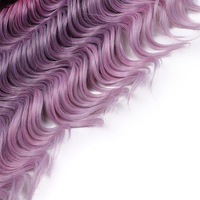 Extensions de cheveux synthétiques à tresser au crochet, 16 pouces, ondulations profondes, pour blondes, brunes, roses, colorées, 3 mèches, 300g