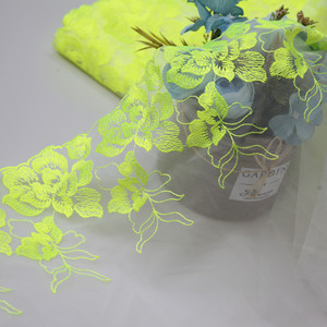 Tùy Chỉnh Thân Thiện Với Môi 3D Thực Vật Thêu Đẹp Pháp Vải Tuyn Lưới Ren Vải Cho Đám Cưới Đảng Dresses Túi Rèm Cửa - Product Image 5