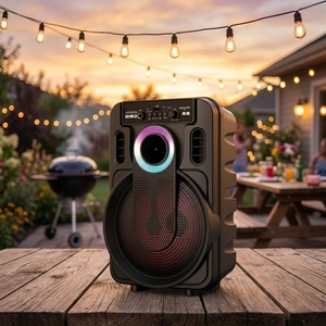 Haut-parleur sans fil portable ABS-8101 avec lumière RGB, basses HiFi, stéréo, logo personnalisé d'usine, livraison en 7 jours, nom BT personnalisé, 2026 Elite - Product Image 2