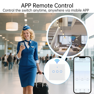 Sixwgh Smart Home Touch Panel Wifi Wandschakelaar Led Light Control Smart Life App Google Home/Alexa Ondersteuning Gehard Glas Gemakkelijk - Product Image 2