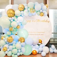 Kit de guirlande de ballons pastel, macarons, arc-en-ciel, pour fête de 1er anniversaire, ensemble d'arche de ballons, décoration de mariage