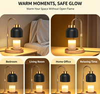 Lampe chauffe-bougie avec minuterie et variateur d'intensité, hauteur et luminosité réglables