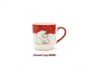 Tazza in ceramica da 480 ml con design simpatico a cartoni animati per uso domestico - Product Image 1