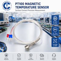 Pt100 Magnetischer Temperatursensor, Platin-Sonde mit Starkem Magneten, Wasserdichter Thermoelement-Kopf zur Überwachung