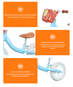 Vélo d'équilibre en métal léger de bonne qualité pour enfants, véhicule d'exercice 3-en-1 pour enfants - Product Image 5