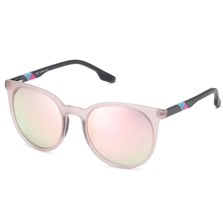 Vanlinker Environmental Protection Material TR90 Frame Mirror Coated Lens Oversized Round Sports Sunglasses Women