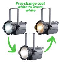 Projecteur LED Fresnel 300W pour Studio de Théâtre, Éclairage à Zoom Automatique pour Auditorium et Église