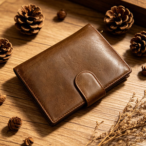 Men Genuine Leather Bifold Short <b>Wallets</b> with ID Window Coin Pocket Purse Leather <b>Card</b> <b>Holder</b> <b>Wallet</b> <b>for</b> Men - Product Image 5