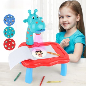 Mesa de Dibujo Multifuncional para Niños con Proyector de Jirafa, Juguetes Educativos con Tablero de Dibujo y Mesa de Pintura con Proyección Desmontable - Product Image 2