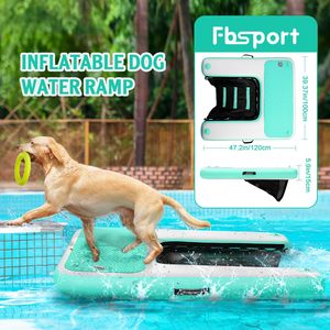 Plataforma Flotante Resistente para Perros, Rampa Inflable Plegable para Mascotas, Plataforma de Escalada Segura para Perros Pequeños, Medianos y Grandes de hasta 220 Libras - Product Image 3