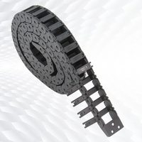 Chaîne porte-câbles en nylon plastique 10x20mm, type ouvert R18, pour imprimantes 3D et machines CNC, avec connecteurs d'extrémité inclus