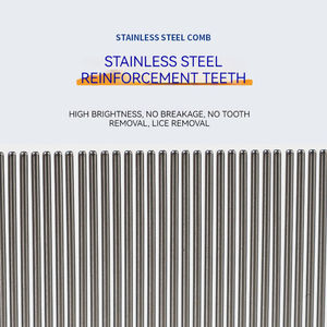 SinSky Pet Fournisseur Chien Chat Brosse À Puces Enlever Efficacement Flottant Cheveux En Acier Inoxydable <span class=keywords><strong>Poux</strong></span> Peigne Pet Puces Peigne <span class=keywords><strong>Poux</strong></span> Brosses - Product Image 6