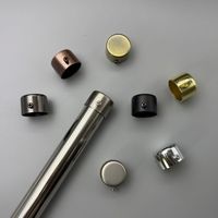 Embouts de tringle à rideaux ronds modernes en fer robuste de 25 mm/28 mm pour salon