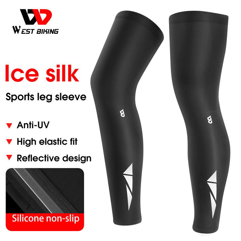 WEST BIKING Ice Silk Leg Warmers UV Protection Comfort