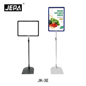 可调节双面流行展示架 便携式重型标牌架 适用于零售店超市促销广告 - Product Image 2