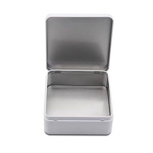 Kim loại nhỏ bản lề hộp thiếc với nắp chơi thẻ hộp thiếc cầu nguyện thuốc lá xì gà <span class=keywords><strong>tin</strong></span> trường hợp lưu trữ nhà sản xuất - Product Image 3