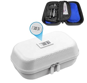 Kit de voyage pour diabétiques, écologique, résistant à l'eau, avec compartiments rembourrés pour stylo à insuline et seringue, boîte de rangement isotherme en EVA, OEM, très vendu - Product Image 1