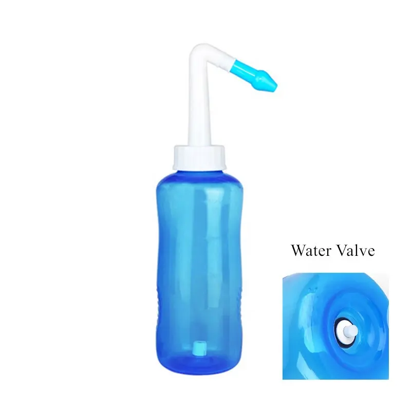 Healthy Nasal Rinse Wash Bottle 300ML Nettie Pot Family Set for Adult & Kids for Nose Care Cleaning nasal wash bottle