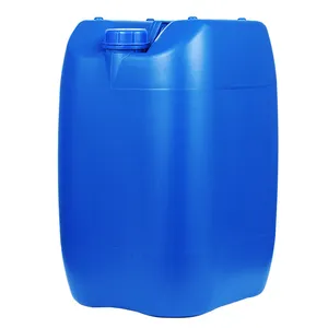 30L litre üreticileri ucuz fiyat için HDPE gıda sınıfı mavi beyaz kare plastik varil davul kimyasal mavi