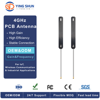 Antenne PCB RF 4G LoRa LPWAN 6dBi polarisée linéairement 50 Ohm VSWR 1.5 Max avec connecteur de fréquence personnalisé et câble pour modules IoT OEM