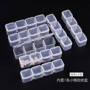 Transparent Jewelry Box 28 Compartments With Latch Design For Necklace Earring Storage Organizers - Product Image 5