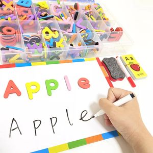 271 Piezas, Juego de Alfabeto Magnético ABC en Inglés, con Tablero Magnético, Juego de Ortografía para Niños, Juguete Educativo en Inglés - Product Image 6