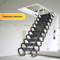 Escaliers télescopiques électriques pour grenier, ascenseurs pliants intérieurs pour la maison, échelles cachées, villas duplex, ascenseurs pliants