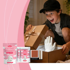 Dowmoo 100g Polvo <span class=keywords><strong>para</strong></span> Modelismo, Polvo <span class=keywords><strong>para</strong></span> Clonación, Regalos DIY, Actividades <span class=keywords><strong>para</strong></span> Padres e Hijos, Polvo <span class=keywords><strong>para</strong></span> Moldear Manos y <span class=keywords><strong>Pies</strong></span>, Juego de Varillas de Lija - Product Image 6