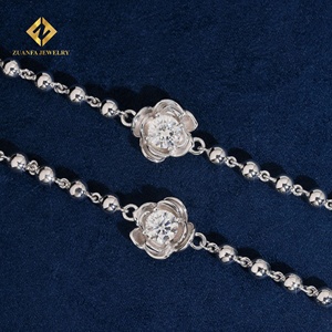 Collar de Diamantes Cultivados en Laboratorio ZUANFA, Cruz de Oro Blanco con Baño de Rodio, Certificado IGI, Lujoso, Unisex, para Uso Diario - Product Image 4