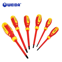 Ensemble d'outils personnalisable OEM en acier inoxydable, isolé VDE 1000V, 9 pièces, comprenant des pinces et des tournevis, pour travaux électriques