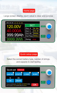 Tester di Capacità Batteria LDK-12050, Analizzatore Automatico 5-120V per Batterie agli Ioni di Litio e NiMH, Tester di Scarica per Batterie Elettriche - Product Image 4