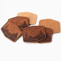 Étiquettes Prix d'usine Logo personnalisé en relief Lavable Vêtement Patchs en cuir véritable pour jeans