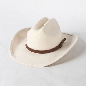 Chapeau de cowboy vintage unisexe en feutre de laine australienne de luxe, personnalisable, de haute qualité, pour voyage, fête, pêche, quatre saisons - Product Image 6