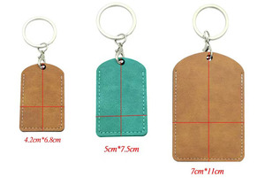 Factory Custom <b>Blank</b> Branded Leather <b>Key</b> Chain Luxury Genuine Leather Keychain - Product Image 5