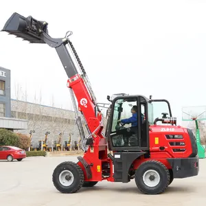 CE small TL1500 1.5 TON compact wheel loader 4x4 diesel mini telehandler wheel loader telescope 915 garden trucking loader