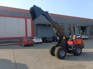 Mini Cargadora Frontal China con Brazo Telescópico, Cargadora Compacta con Ruedas Telescópicas de 1, 2.1 y 3 Toneladas - Product Image 2