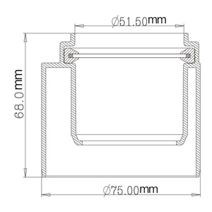 Bath Kitchen Sink Shower Tray for 40mm to 75mm Extender Pipe Adapter Straight Pipe Connector Waste Compression <b>Fittings</b> - Product Image 2