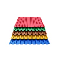 Tôles de Toiture Ondulées en Acier Galvanisé Prépeintes – Matériaux de Construction Métalliques en Fer Galvanisé pour Toitures Ondulées