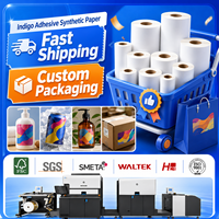 Kertas Stiker Matte Printer Warna Stiker Retail Stiker Kertas Sintetis HP Indigo yang Dapat Dicetak Gulungan Kertas Sintetis yang Dapat Disesuaikan