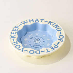 Produits pour animaux de compagnie : <span class=keywords><strong>Gamelle</strong></span> en céramique en forme de fleur, <span class=keywords><strong>anti</strong></span>-<span class=keywords><strong>renversement</strong></span>, pour la sécurité des chats, <span class=keywords><strong>anti</strong></span>-ternissement du menton, pour l'eau et la nourriture. - Product Image 4