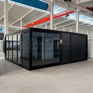 Camera prefabbricata del telaio del contenitore del grande spazio, doppia ala Mobile tre camere da letto pieghevole Villa, appartamento dell'hotel - Product Image 1