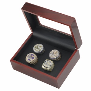 4 pièces Anneaux en verre <span class=keywords><strong>Stephen</strong></span> <span class=keywords><strong>Curry</strong></span> <span class=keywords><strong>Golden</strong></span> State Warriors pour le championnat, MVP des finales 2022, haut de gamme, décontracté, pour fans de basketball, objet de collection - Product Image 2