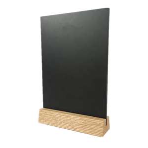 <span class=keywords><strong>Pizarra</strong></span> de escritorio <span class=keywords><strong>A4</strong></span> de madera de doble cara, <span class=keywords><strong>pizarra</strong></span> pequeña de mesa de madera rústica vintage - Product Image 3