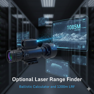 Lunette thermique hybride WOLF 3B à clipser 384x288 (50Hz) avec télémètre, vision nocturne infrarouge <span class=keywords><strong>3</strong></span>-en-<span class=keywords><strong>1</strong></span> pour la chasse en extérieur - Product Image 6